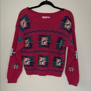 Vintage Nuovo Aztec Print Sweater